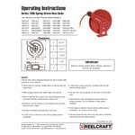 Reelcraft 7800 OLS Series 7000 Stainless Steel Hose Reel for 1/2