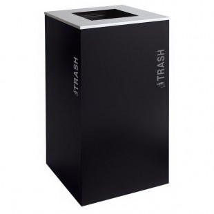 Ex-Cell Kaiser RC-KD36-T BT-PBG Black Tie Kaleidoscope Pebble Black Gloss 36 Gallon Square Trash Can Ex-Cell Kaiser RC-KD36-T BT-PBG Black Tie Kaleidoscope Pebble Black Gloss 36 Gallon Square Trash Can