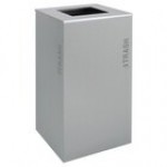 Ex-Cell Kaiser RC-KD36-T BT-PBG Black Tie Kaleidoscope Pebble Black Gloss 36 Gallon Square Trash Can