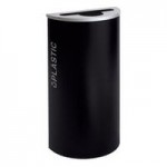Ex-Cell Kaiser RC-KD36-T BT-PBG Black Tie Kaleidoscope Pebble Black Gloss 36 Gallon Square Trash Can