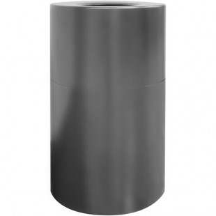 Witt Industries AL35-SVN 35 Gallon Aluminum Silver Vein Round Indoor Decorative Trash Can Witt Industries AL35-SVN 35 Gallon Aluminum Silver Vein Round Indoor Decorative Trash Can