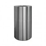 Witt Industries AL35-SVN 35 Gallon Aluminum Silver Vein Round Indoor Decorative Trash Can Witt Industries AL35-SVN 35 Gallon Aluminum Silver Vein Round Indoor Decorative Trash Can