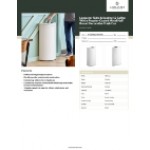 Lancaster Table & Seating 12 Gallon White Powder-Coated Metal Half Round Decorative Trash Can Lancaster Table & Seating 12 Gallon White Powder-Coated Metal Half Round Decorative Trash Can