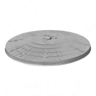 Witt Industries WCD32L Galvanized Steel Light-Duty Flat Top Lid for 32 Gallon Outdoor Commercial Trash Can Witt Industries WCD32L Galvanized Steel Light-Duty Flat Top Lid for 32 Gallon Outdoor Commercial Trash Can