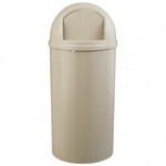 Rubbermaid® FG817088BLA Marshal Classic Black Round Resin Trash Can with Retainer Bands 100 Qt. / 25 Gallon Rubbermaid® FG817088BLA Marshal Classic Black Round Resin Trash Can with Retainer Bands 100 Qt. / 25 Gallon