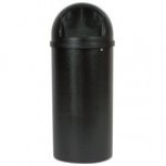 Rubbermaid® FG817088BLA Marshal Classic Black Round Resin Trash Can with Retainer Bands 100 Qt. / 25 Gallon Rubbermaid® FG817088BLA Marshal Classic Black Round Resin Trash Can with Retainer Bands 100 Qt. / 25 Gallon