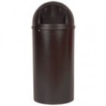 Rubbermaid® FG817088BLA Marshal Classic Black Round Resin Trash Can with Retainer Bands 100 Qt. / 25 Gallon Rubbermaid® FG817088BLA Marshal Classic Black Round Resin Trash Can with Retainer Bands 100 Qt. / 25 Gallon
