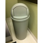 Rubbermaid® FG817088BLA Marshal Classic Black Round Resin Trash Can with Retainer Bands 100 Qt. / 25 Gallon Rubbermaid® FG817088BLA Marshal Classic Black Round Resin Trash Can with Retainer Bands 100 Qt. / 25 Gallon