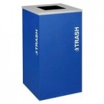 Ex-Cell Kaiser RC-KDSQ-P EGX Kaleidoscope Collection Emerald Texture Square 24 Gallon Customizable Paper Receptacle Ex-Cell Kaiser RC-KDSQ-P EGX Kaleidoscope Collection Emerald Texture Square 24 Gallon Customizable Paper Receptacle