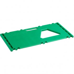 Cerobin 45 Gallon Green Rectangular Interchangeable Compost Bin Lid with Open Top and Handle Cerobin 45 Gallon Green Rectangular Interchangeable Compost Bin Lid with Open Top and Handle