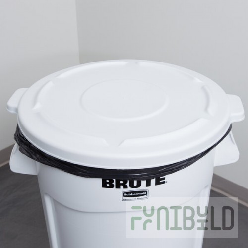 Rubbermaid® FG264560WHT BRUTE 44 Gallon White Round Trash Can Lid