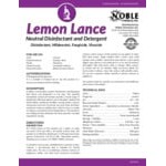Noble Chemical 2.5 Gallon / 320 oz. Lemon Lance Lemon Concentrated Disinfectant & Detergent Cleaner - 2/Case
