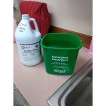 Noble Chemical 2.5 Gallon / 320 oz. Lemon Lance Lemon Concentrated Disinfectant & Detergent Cleaner - 2/Case