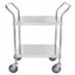 Regency Stainless Steel Two Shelf Utility Cart - 18 Regency Stainless Steel Two Shelf Utility Cart - 18