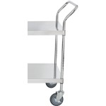 Regency Stainless Steel Two Shelf Utility Cart - 18 Regency Stainless Steel Two Shelf Utility Cart - 18