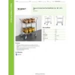 Regency Stainless Steel Two Shelf Utility Cart - 18 Regency Stainless Steel Two Shelf Utility Cart - 18