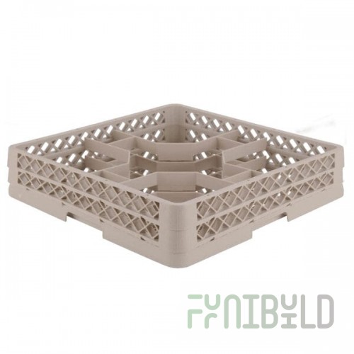 Vollrath TR13J Traex® Rack Max Full-Size Beige 12-Compartment 2 1/16