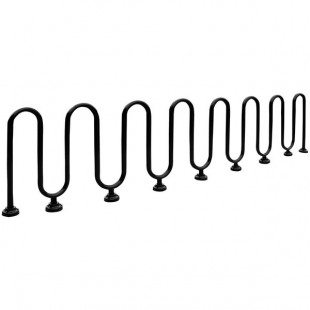 Paris Furnishings Heavy-Duty 15 Loop Powder Coated Surface Mount M Style Bike Rack Paris Furnishings Heavy-Duty 15 Loop Powder Coated Surface Mount M Style Bike Rack