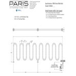 Paris Furnishings Heavy-Duty 15 Loop Powder Coated Surface Mount M Style Bike Rack Paris Furnishings Heavy-Duty 15 Loop Powder Coated Surface Mount M Style Bike Rack