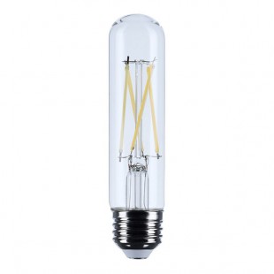 Satco 5.5W T10 Warm White Clear LED Filament Light Bulb S21344 - 120V - 24/Case Satco 5.5W T10 Warm White Clear LED Filament Light Bulb S21344 - 120V - 24/Case