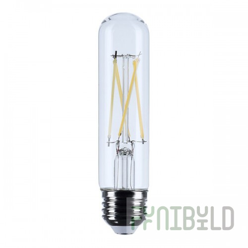 Satco 5.5W T10 Warm White Clear LED Filament Light Bulb S21344 - 120V - 24/Case