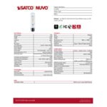 Satco 5.5W T10 Warm White Clear LED Filament Light Bulb S21344 - 120V - 24/Case Satco 5.5W T10 Warm White Clear LED Filament Light Bulb S21344 - 120V - 24/Case