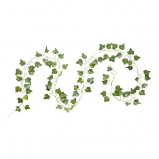 Globe 7' Juvenile Green Satin Ivy Vine Battery-Powered LED String Lights with (20) Bulbs - 120V