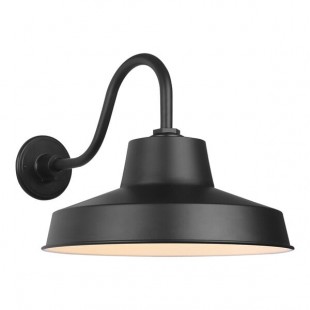 Canarm Landis Matte Black Outdoor Barn Light - 120V, 100W