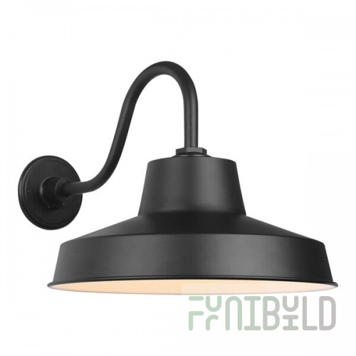 Canarm Landis Matte Black Outdoor Barn Light - 120V, 100W