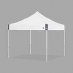 E-Z Up EC3STL10KFWHTSG Eclipse Instant Shelter 10' x 10' Steel Gray Canopy with White Frame E-Z Up EC3STL10KFWHTSG Eclipse Instant Shelter 10' x 10' Steel Gray Canopy with White Frame