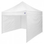 E-Z Up EC3STL10KFWHTSG Eclipse Instant Shelter 10' x 10' Steel Gray Canopy with White Frame E-Z Up EC3STL10KFWHTSG Eclipse Instant Shelter 10' x 10' Steel Gray Canopy with White Frame