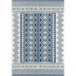 Abani Casa Collection 4' x 6' Navy / Cream Southwestern Geometric Tribal Area Rug
