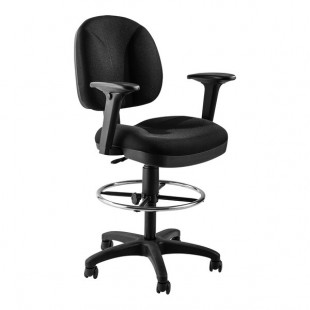 National Public Seating Adjustable Height Comfort Task Stool with Arms