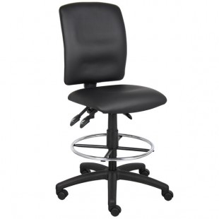 Boss B1645 Black LeatherPlus Multi-Function Drafting Stool Boss B1645 Black LeatherPlus Multi-Function Drafting Stool