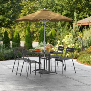 Lancaster Table & Seating 6' Nutmeg Push Lift Aluminum Umbrella Lancaster Table & Seating 6' Nutmeg Push Lift Aluminum Umbrella