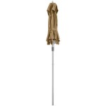 Lancaster Table & Seating 6' Nutmeg Push Lift Aluminum Umbrella