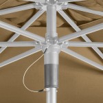 Lancaster Table & Seating 6' Nutmeg Push Lift Aluminum Umbrella