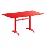 Lancaster Table & Seating 6' Nutmeg Push Lift Aluminum Umbrella