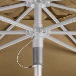 Lancaster Table & Seating 6' Nutmeg Push Lift Aluminum Umbrella