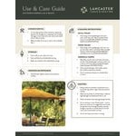 Lancaster Table & Seating 6' Nutmeg Push Lift Aluminum Umbrella