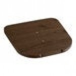 Lancaster Table & Seating Alloy Ruby Red Indoor Cafe Chair with Walnut Wood Seat