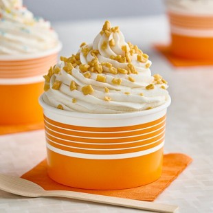 Choice 16 oz. Orange Paper Frozen Yogurt / Soup / Food Cup - 1,000/Case Choice 16 oz. Orange Paper Frozen Yogurt / Soup / Food Cup - 1,000/Case