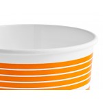 Choice 16 oz. Orange Paper Frozen Yogurt / Soup / Food Cup - 1,000/Case Choice 16 oz. Orange Paper Frozen Yogurt / Soup / Food Cup - 1,000/Case