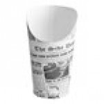 Choice Large 16 oz. Paper Scoop Cup with Fry Design - 50/Pack