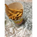 Choice Large 16 oz. Paper Scoop Cup with Fry Design - 50/Pack