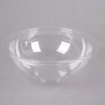 Fineline 5080-BK Super Bowl 80 oz. Black PET Plastic Bowl - 25/Case