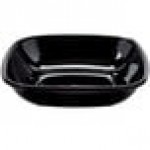 Fineline 5080-BK Super Bowl 80 oz. Black PET Plastic Bowl - 25/Case