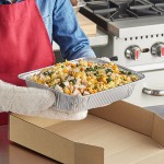 Western Plastics Half Size Foil Steam Table Pan - 2 9/16