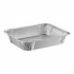 Western Plastics Half Size Foil Steam Table Pan - 2 9/16