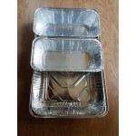Western Plastics Half Size Foil Steam Table Pan - 2 9/16